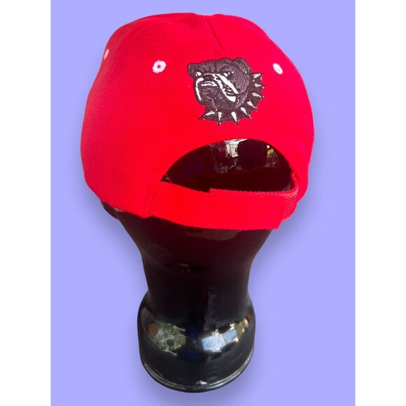 Bulldog British Mastif Hat Cap Strap Back Red White Casual Adult Streetwear OSFM - Picture 5 of 12